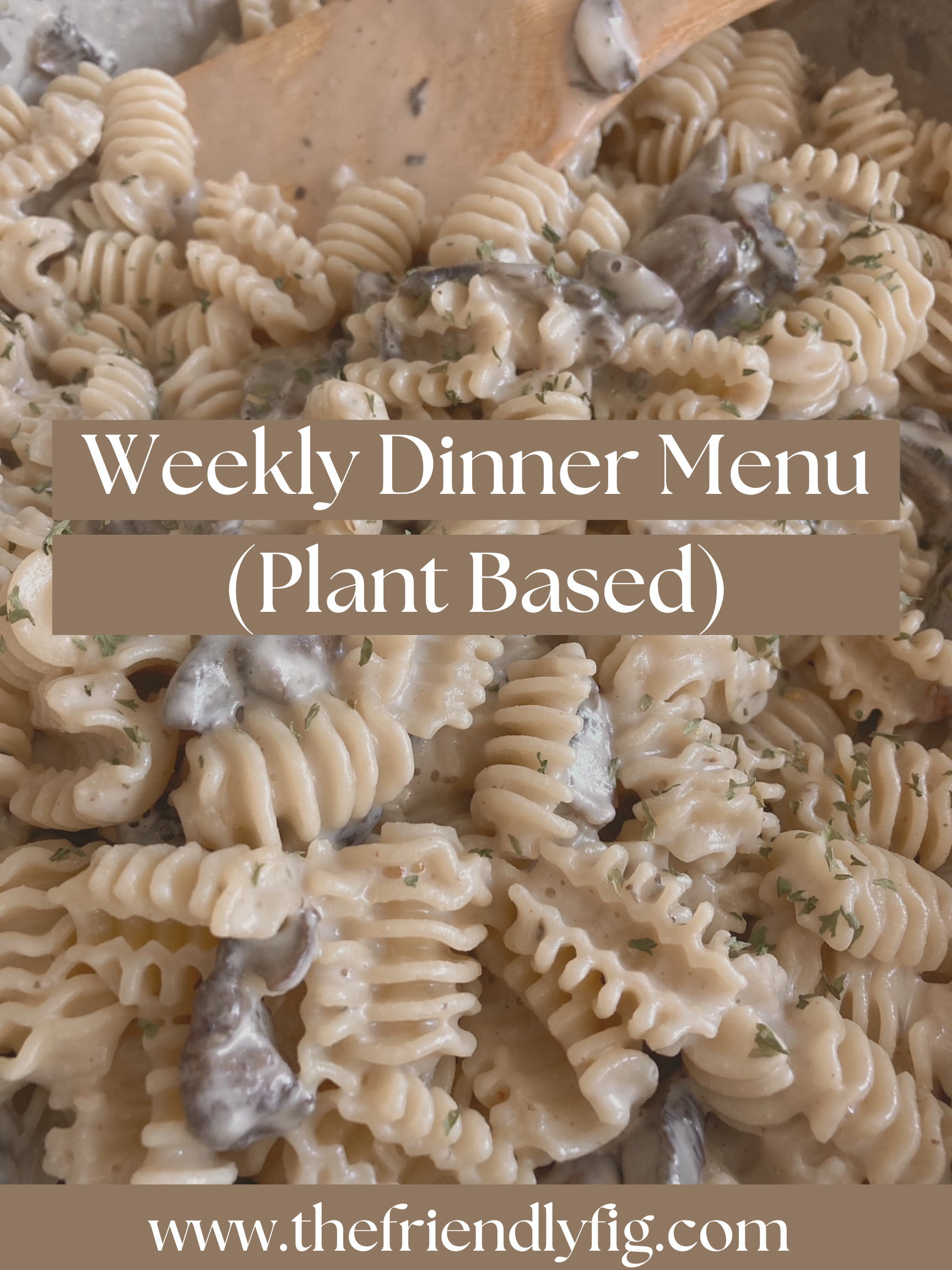Weekly Dinner Menu