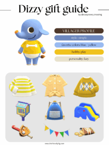 ACNH villager gift guide: Dizzy