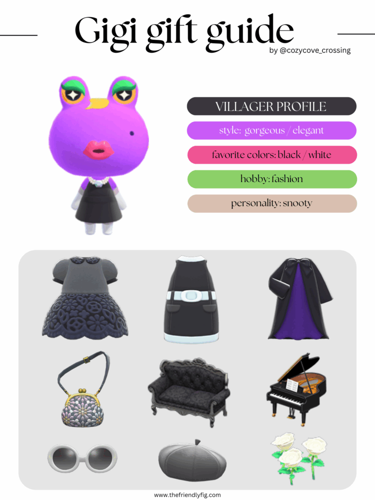 ACNH villager gift guide: Gigi