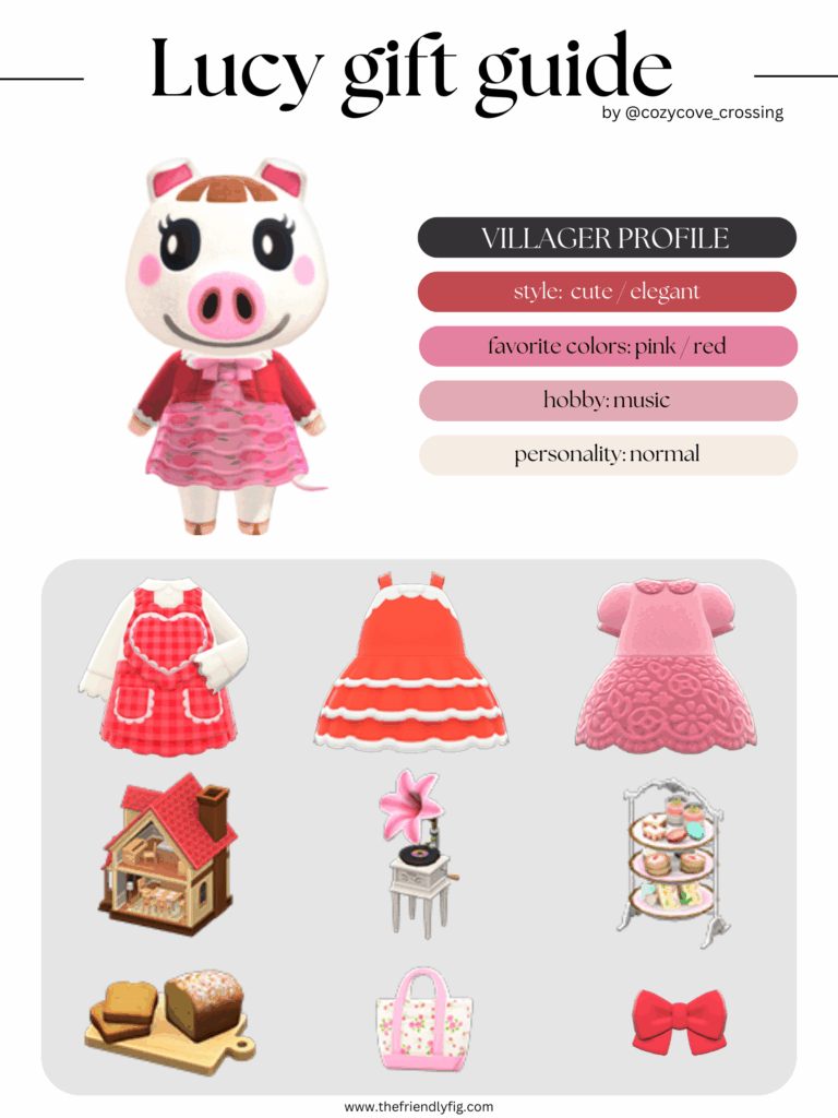 ACNH villager gift guide: Lucy
