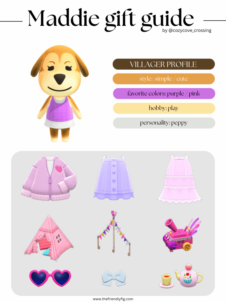 ACNH villager gift guide: Maddie