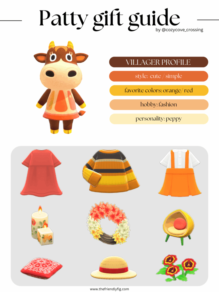 ACNH villager gift guide: Patty
