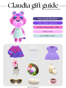 ACNH villager gift guide: Claudia