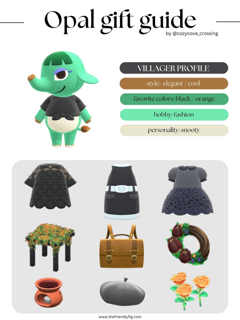 ACNH villager gift guide: Opal