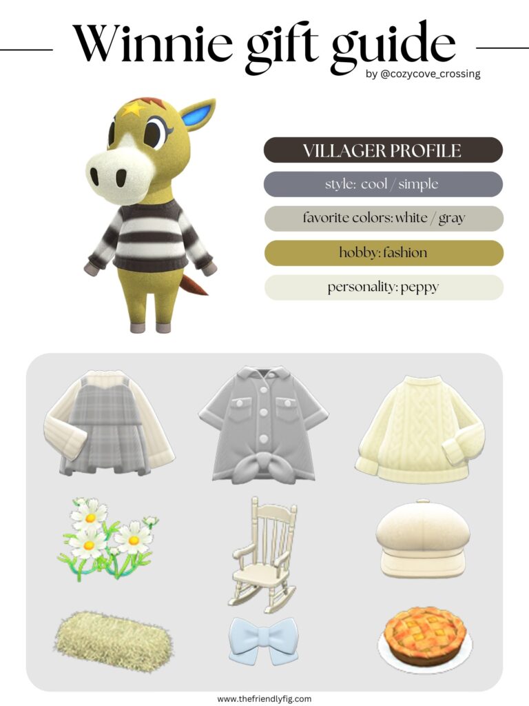 ACNH villager gift guide: Winnie