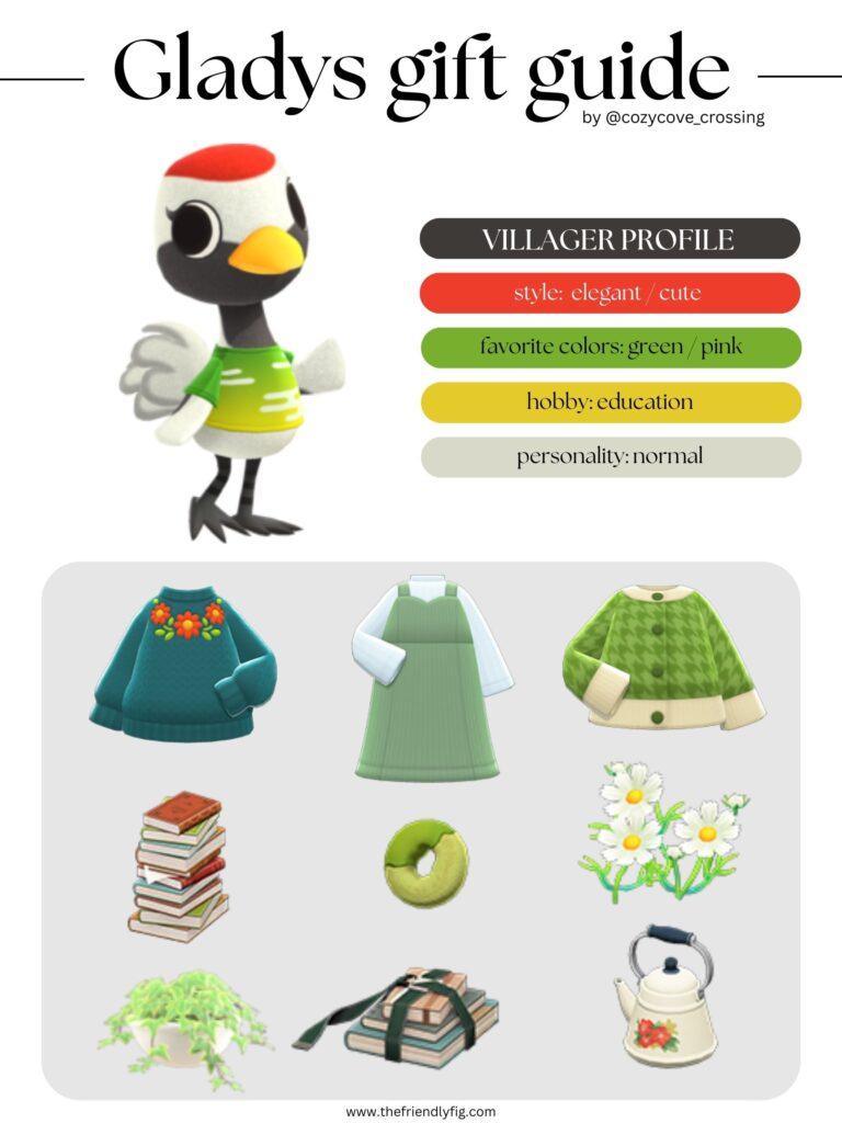 ACNH villager gift guide: Gladys