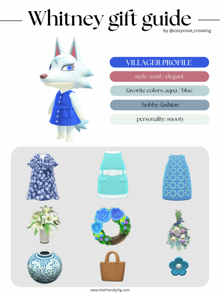ACNH villager gift guide: Whitney
