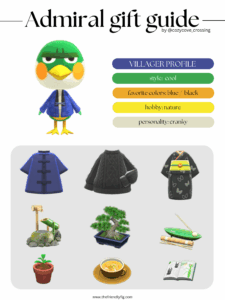 ACNH villager gift guide: Admiral