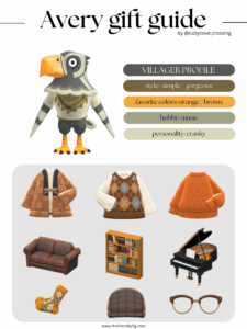 ACNH villager gift guide: Avery