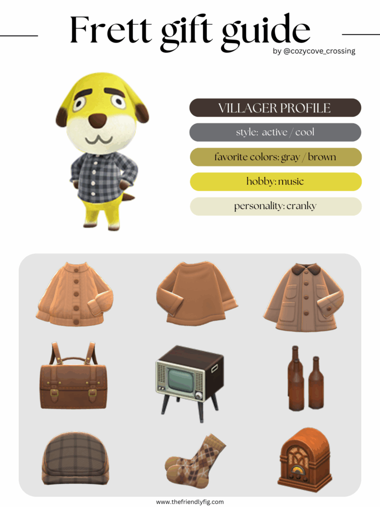 ACNH Frett Style Lookbook