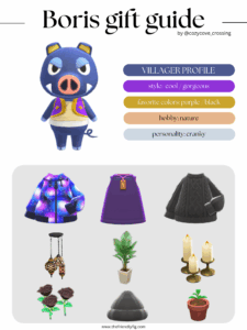ACNH villager gift guide: Boris