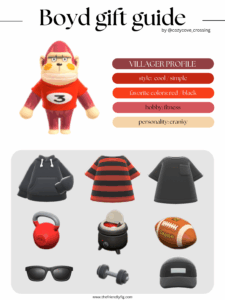 ACNH villager gift guide: Boyd