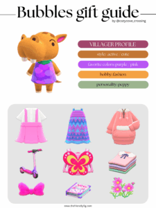 ACNH villager gift guide: Bubbles