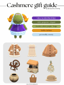 ACNH villager gift guide: Cashmere