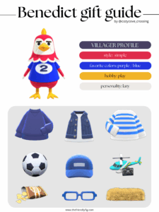 ACNH villager gift guide: Benedict