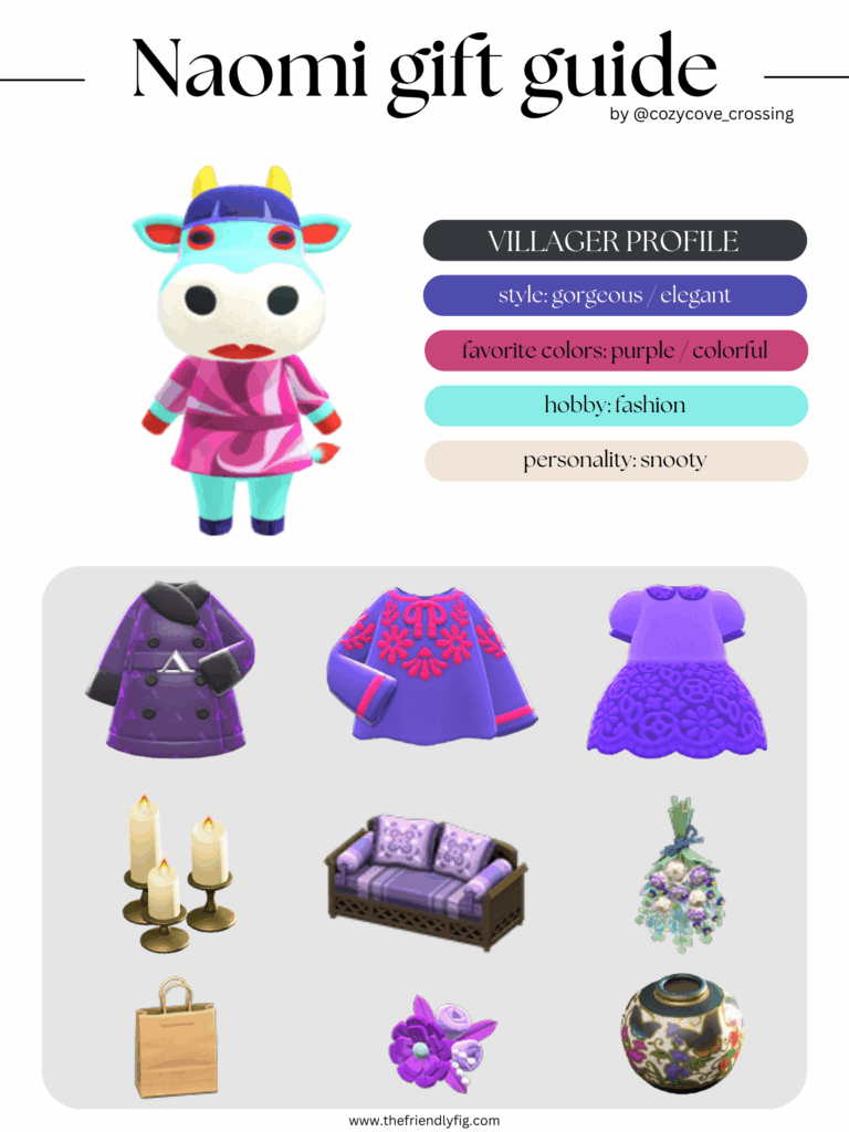 ACNH villager gift guide: Naomi