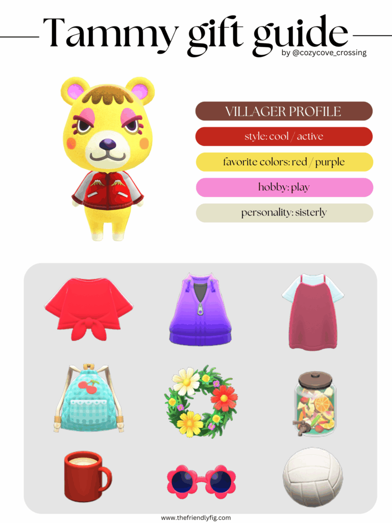 ACNH villager gift guide: Tammy