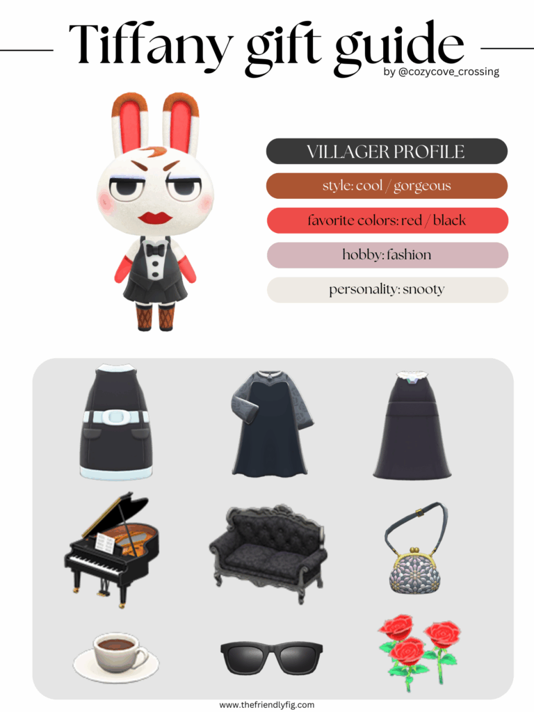 ACNH villager gift guide: Tiffany
