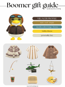 ACNH villager gift guide: Boomer