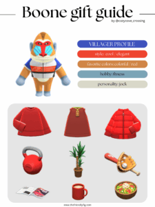 ACNH villager gift guide: Boone