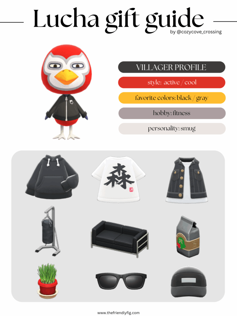 ACNH villager gift guide: Lucha
