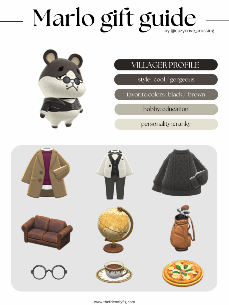 ACNH villager gift guide: Marlo