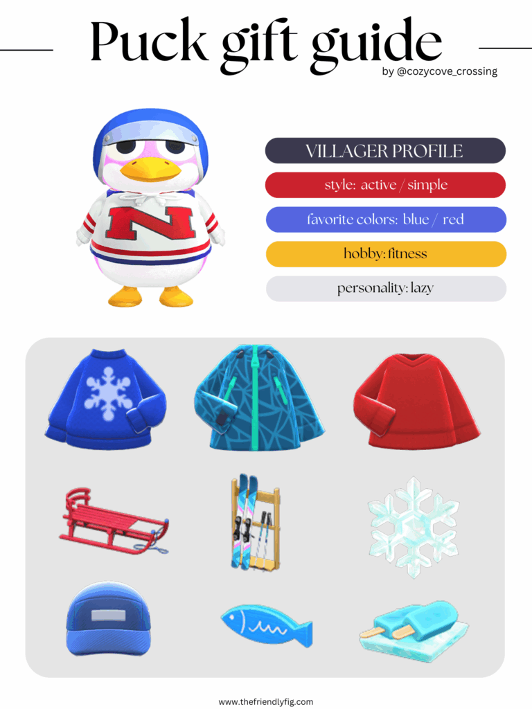 ACNH villager gift guide: Puck