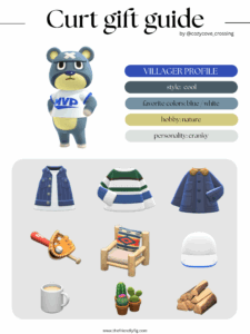 ACNH villager gift guide: Curt
