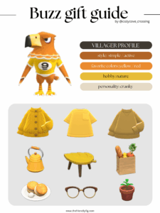 ACNH villager gift guide: Buzz