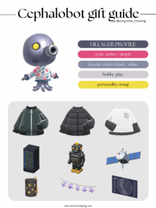 ACNH villager gift guide: Cephalobot