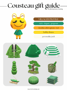 ACNH villager gift guide: Cousteau