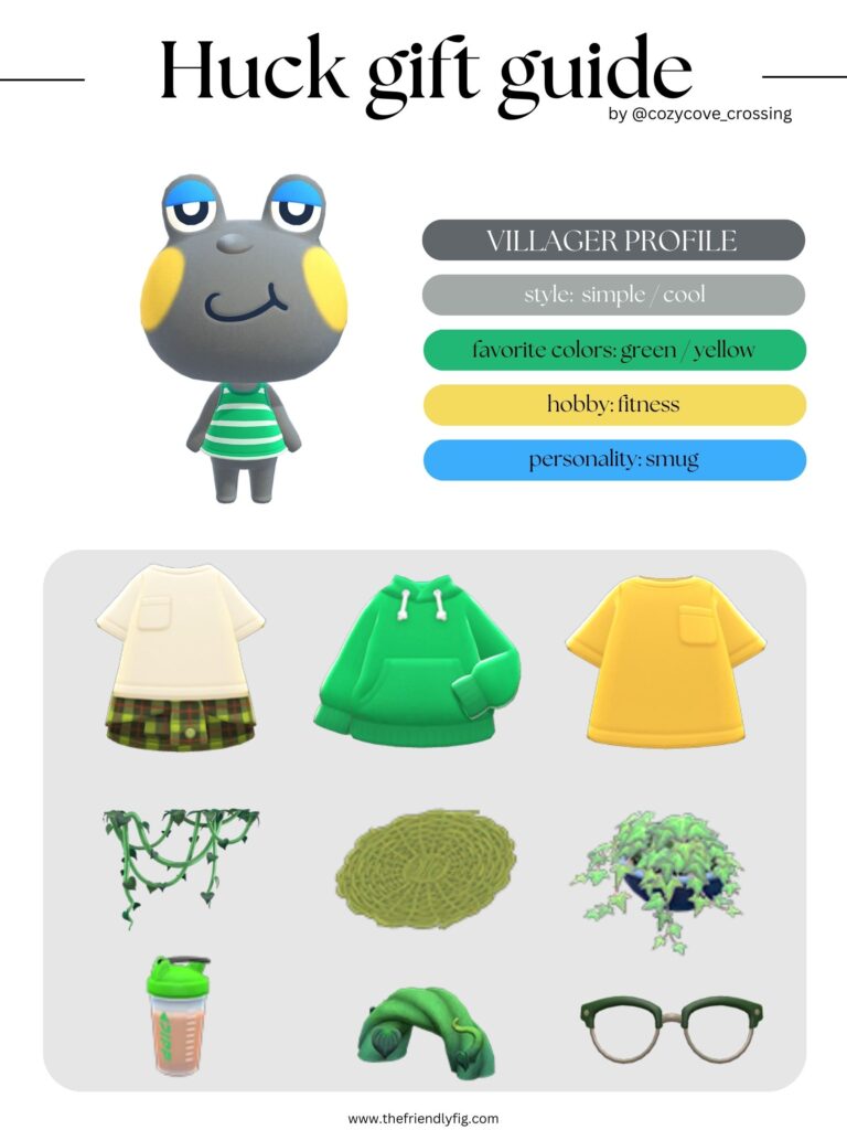 ACNH villager gift guide: Huck