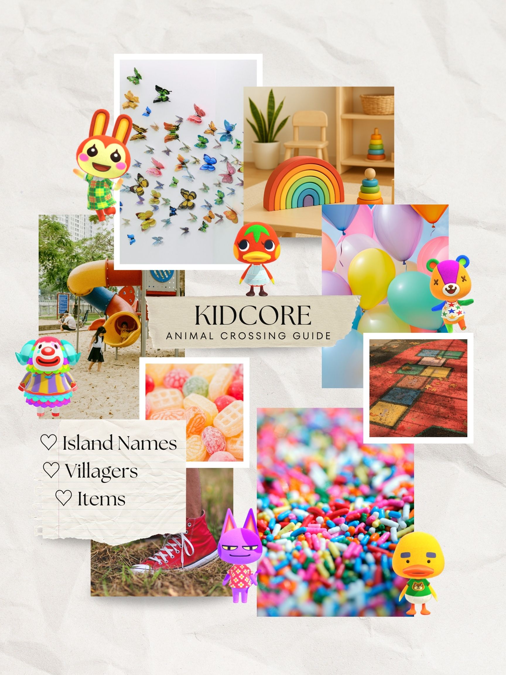 Kidcore Animal Crossing Island Ideas