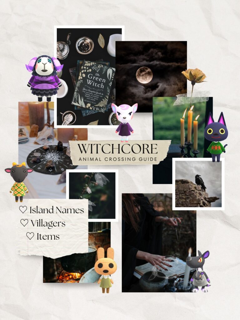 Witchcore Animal Crossing Island Ideas (Names, Villagers, Items)