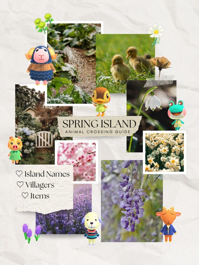 Springcore Island Ideas for Animal Crossing (Names, Villagers, Items)