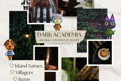 Dark Academia Animal Crossing Island Ideas (Names, Villagers, Items)