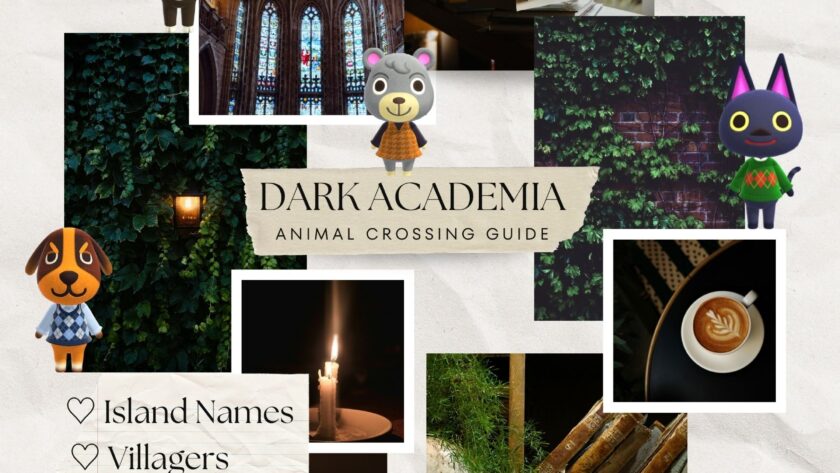 Dark Academia Animal Crossing Island Ideas (Names, Villagers, Items)