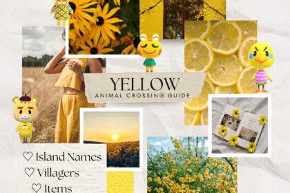 Yellow Animal Crossing Island Ideas (Names, Villagers, Items)