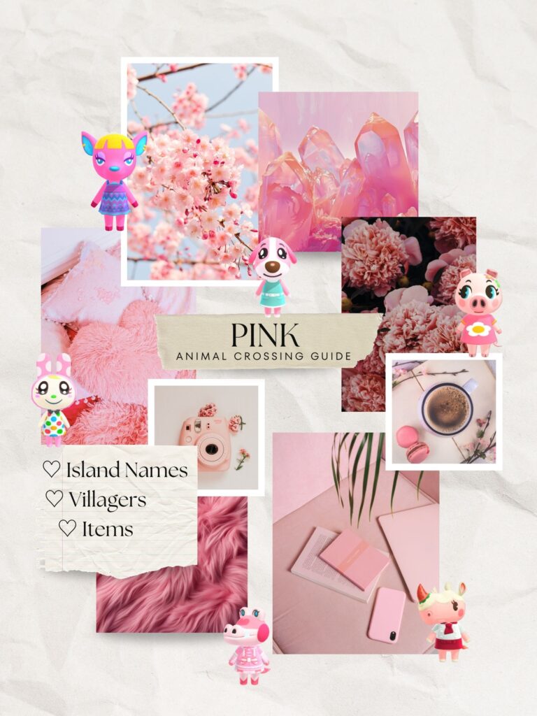 Pink Animal Crossing Island Ideas (Names, Villagers, Items)