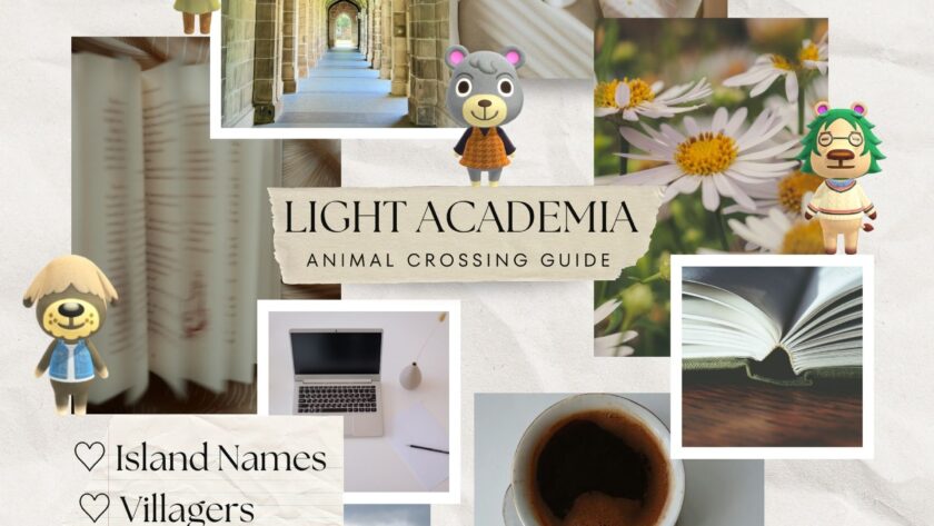 Light Academia Animal Crossing Island Ideas (Names, Villagers, Items)
