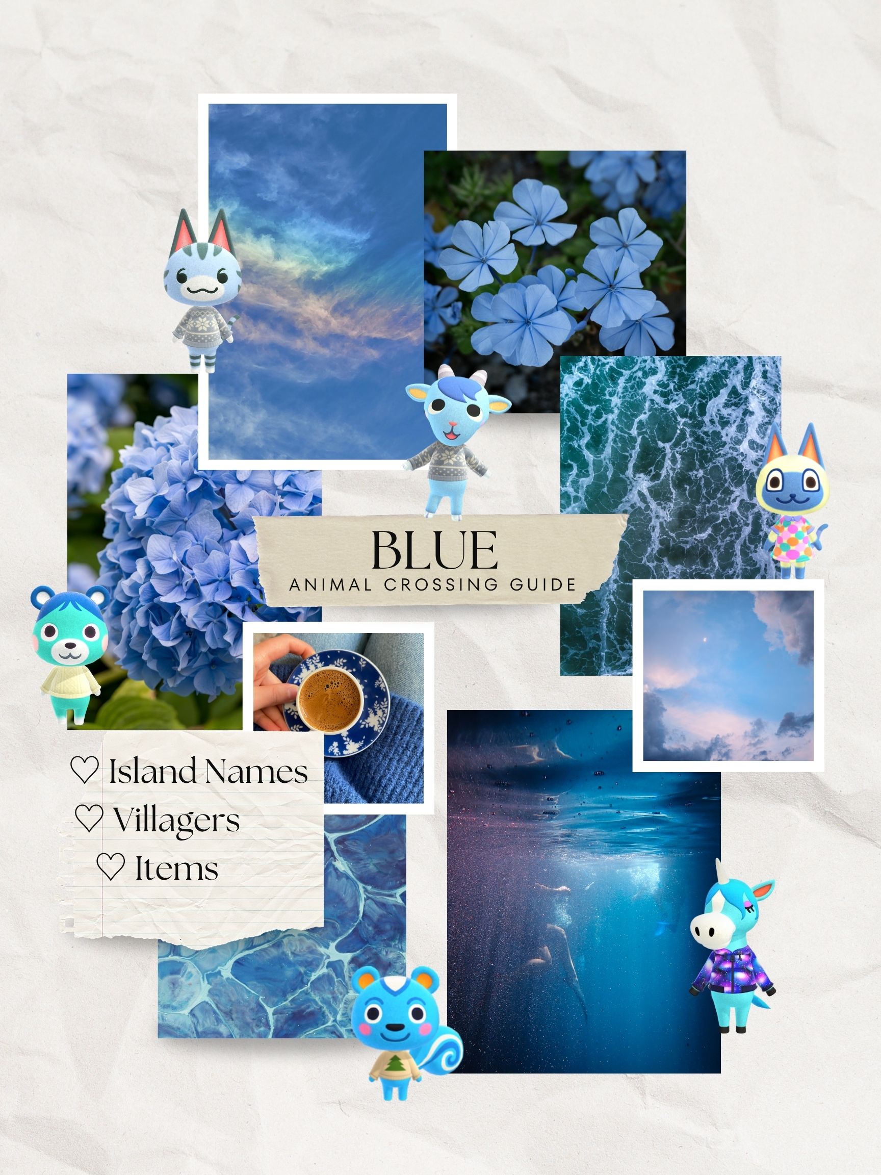 Blue Animal Crossing Island Ideas (Names, Villagers, Items)