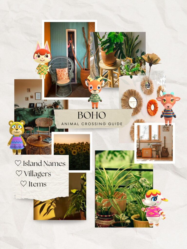 Boho Animal Crossing Island Ideas