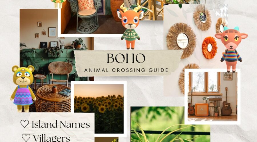 Boho Animal Crossing Island Ideas