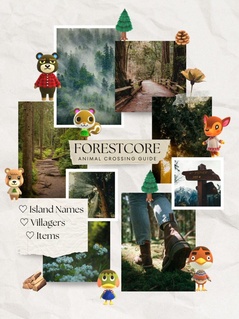 Forestcore Island Ideas for Animal Crossing (Names, Villagers, Items)