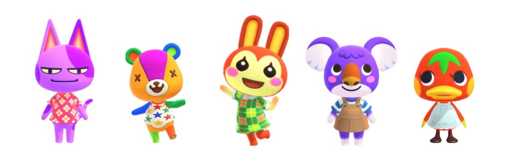 kidcore animal crossing villagers