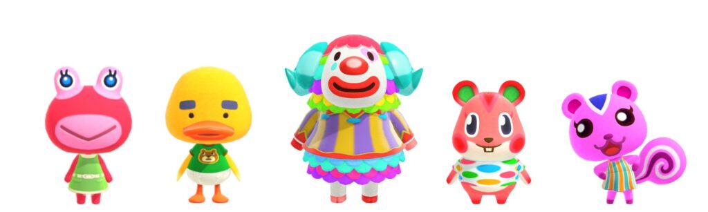 kidcore animal crossing villagers