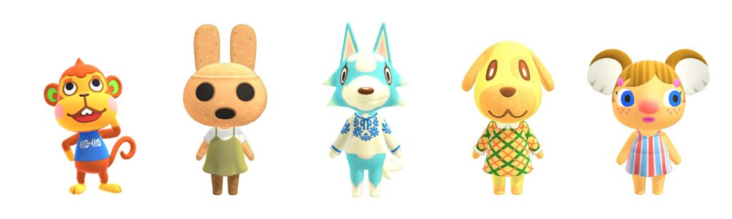 summer animal crossing villagers