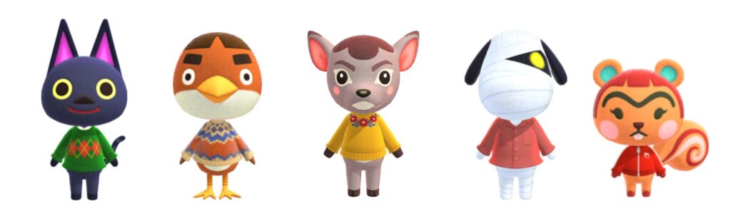 fall animal crossing villagers