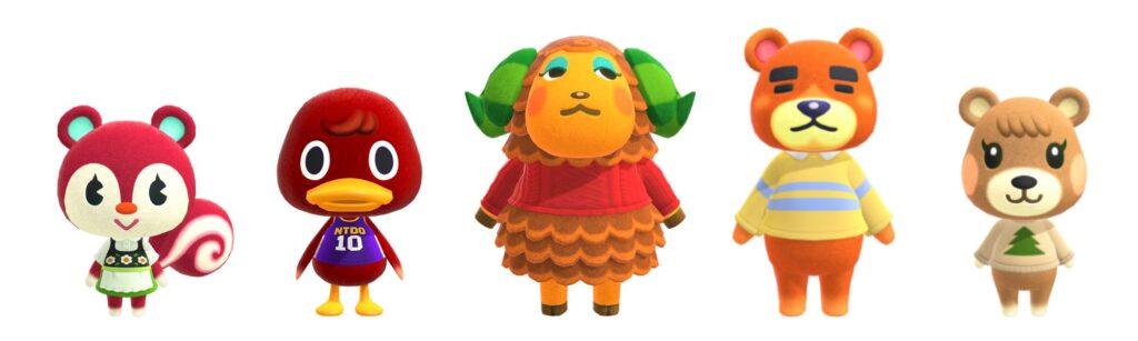 fall animal crossing villagers