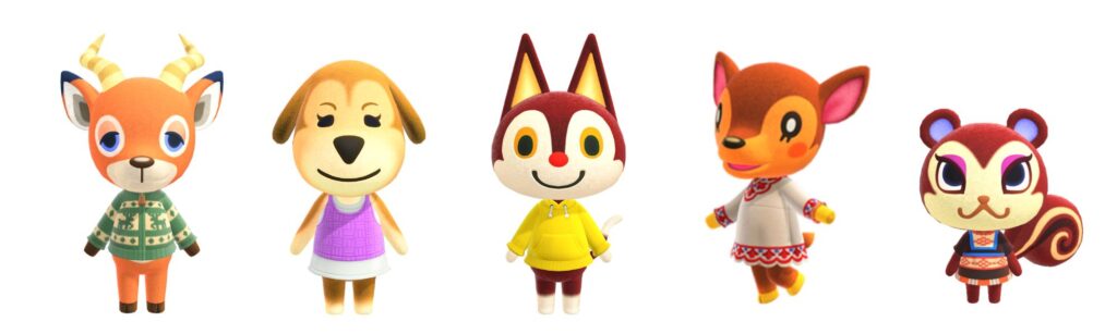 fall animal crossing villagers